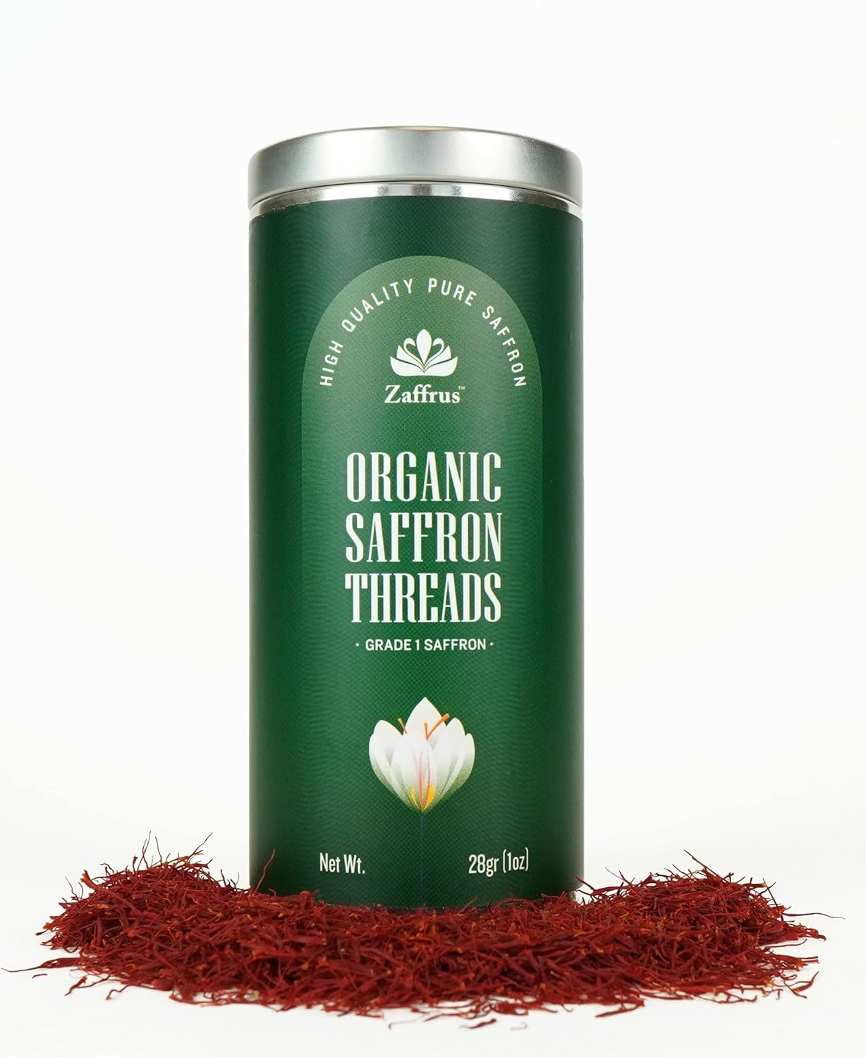 Organic Saffron Threads for Cooking and Herbal Teas - 1 Ounce