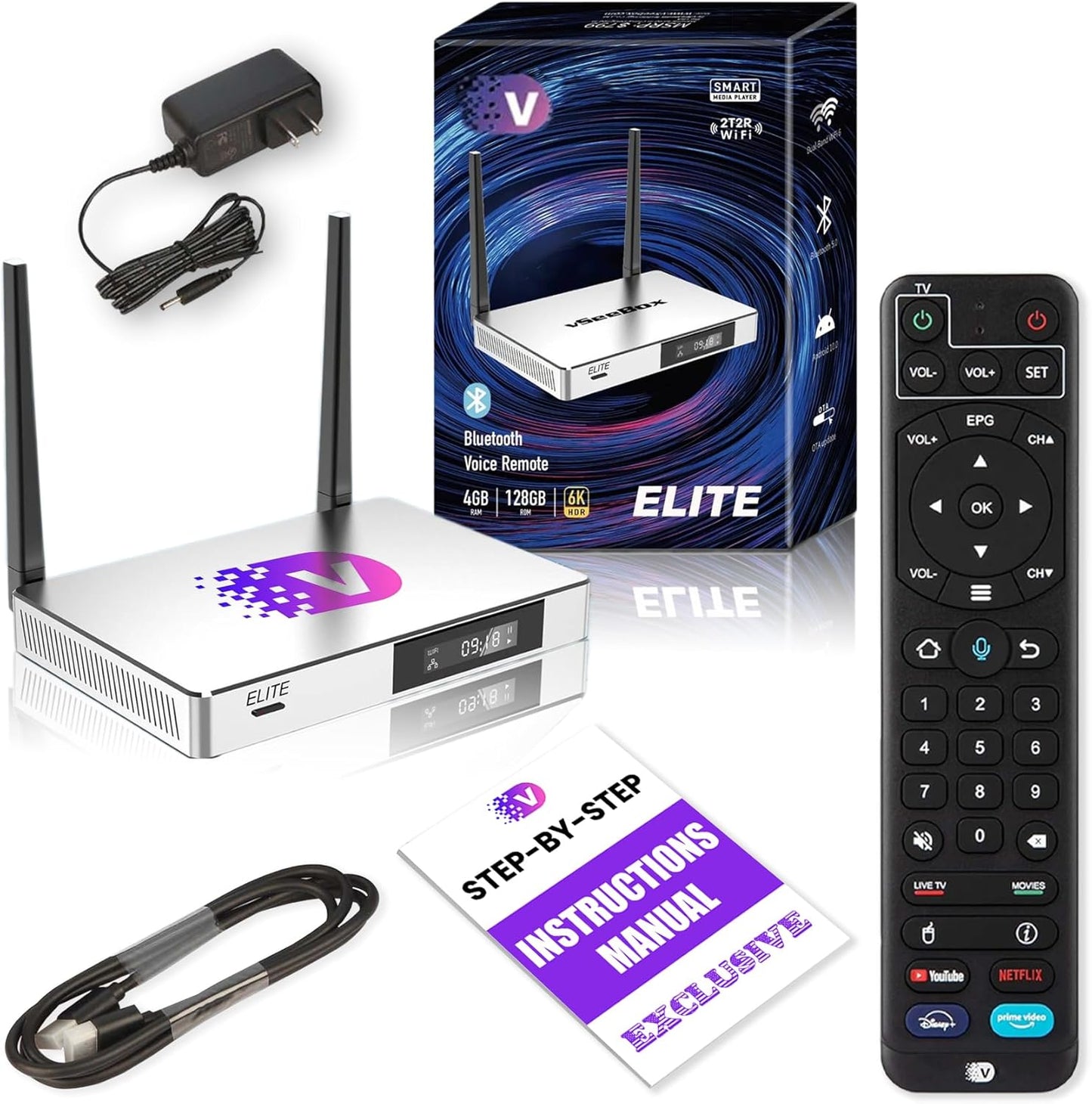 vSee 2025 Elite USB Storage Hub with 128GB Flash Drive Expansion