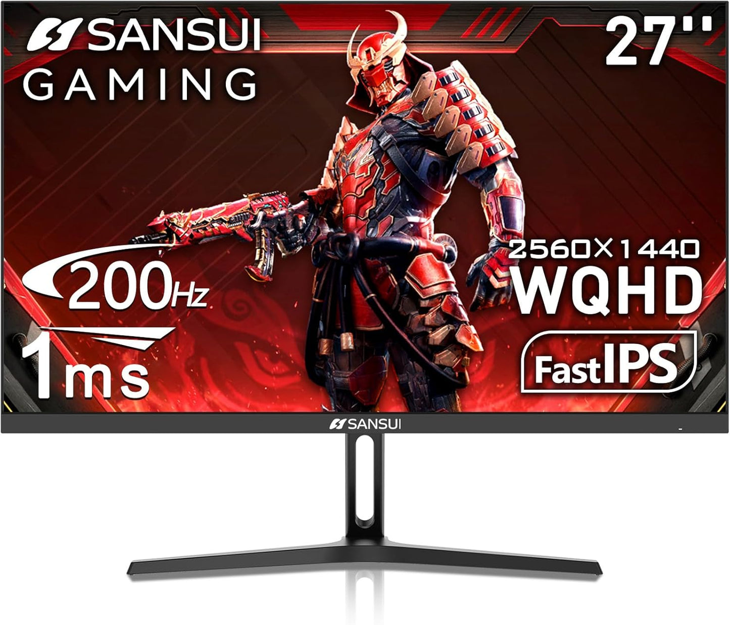 SANSUI 27 Inch WQHD Gaming Monitor with 200Hz Refresh Rate