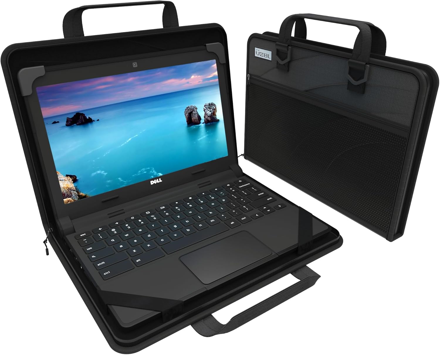 UZBL 11-11.6 Inch Chromebook Protective Hard Case with Pouch