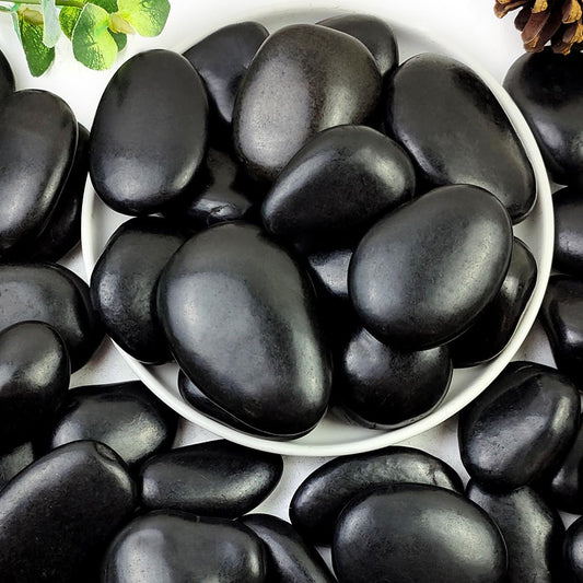 20lbs Black Pebbles for Landscaping and Decorative Uses