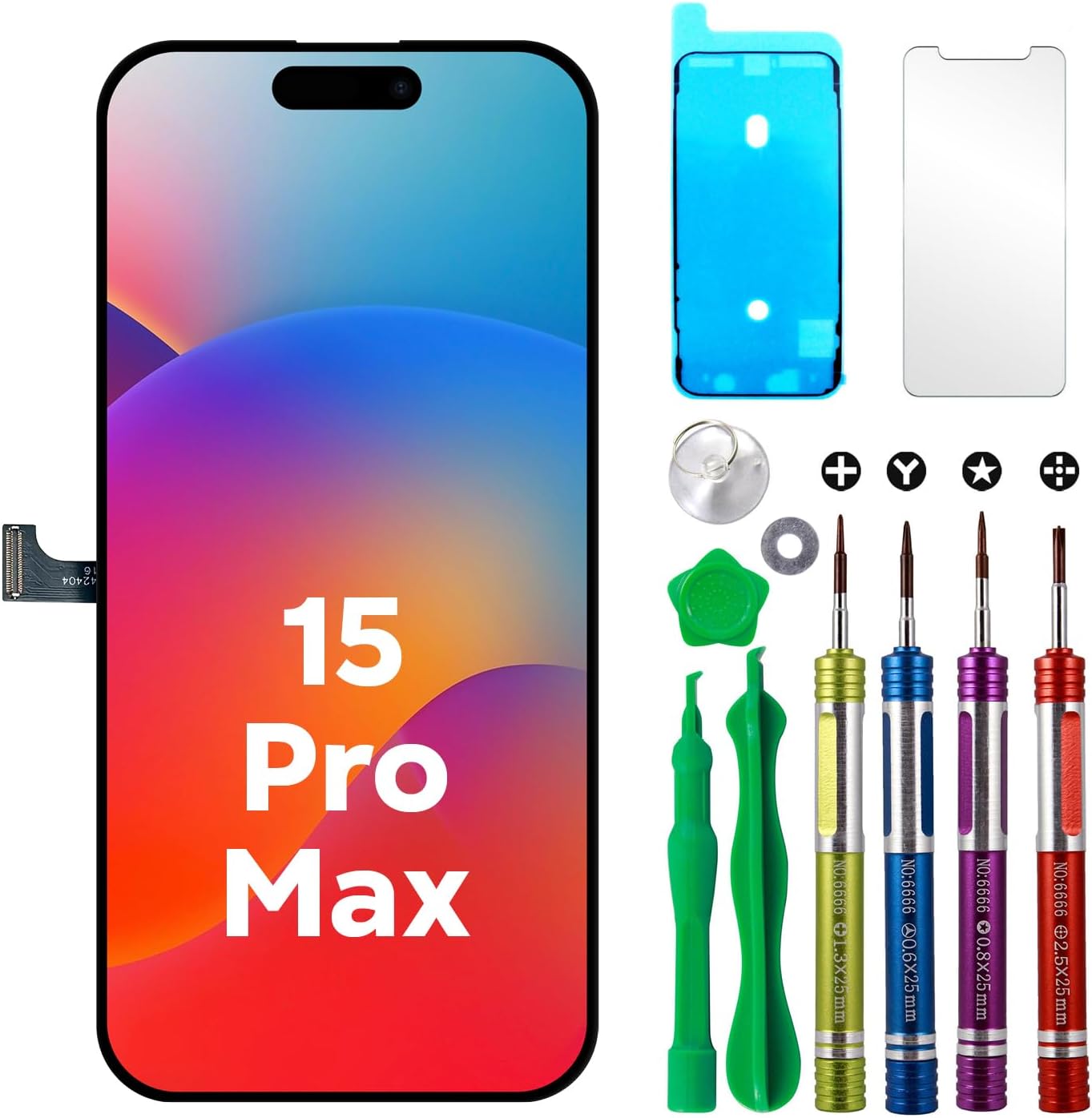 LCD Screen Replacement for iPhone 15 Pro Max 6.7 inch Display