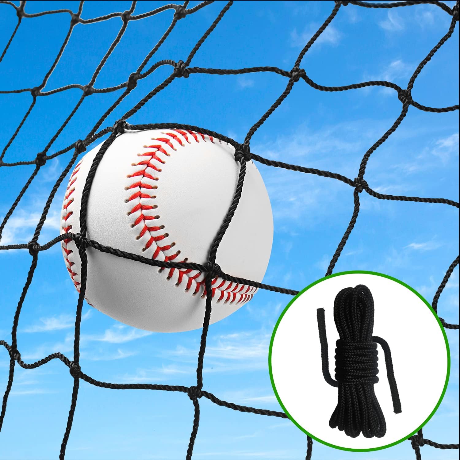 Baseball Softball Backstop Nets for All Sports - Heavy Duty Netting
