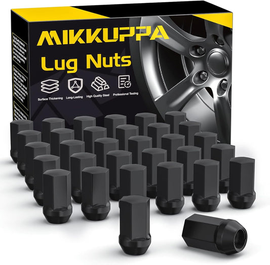 MIKKUPPA 32pcs M14x1.5 Lug Nuts for Chevy Silverado & Ram