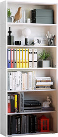 IRONCK 6-Tier Bookshelf 70 in Tall - Sturdy Narrow Bookcase