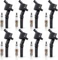 ENA Set of 8 Platinum Spark Plug and Ignition Coil Pack - Reliable Fit