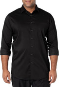 Men's Tall Fit Dress Shirt Ultra Wrinkle Free Flex Collar - Stretch
