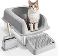 Stainless Steel Cat Litter Box XL - Odor-Free, Easy Clean
