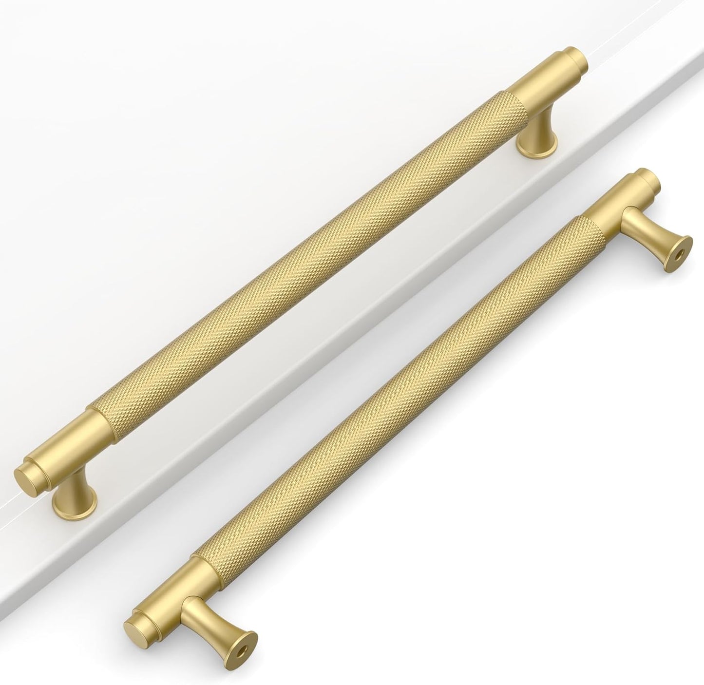 10 Pack 7-1/2in Gold Cabinet Pulls for Kitchen and Furniture