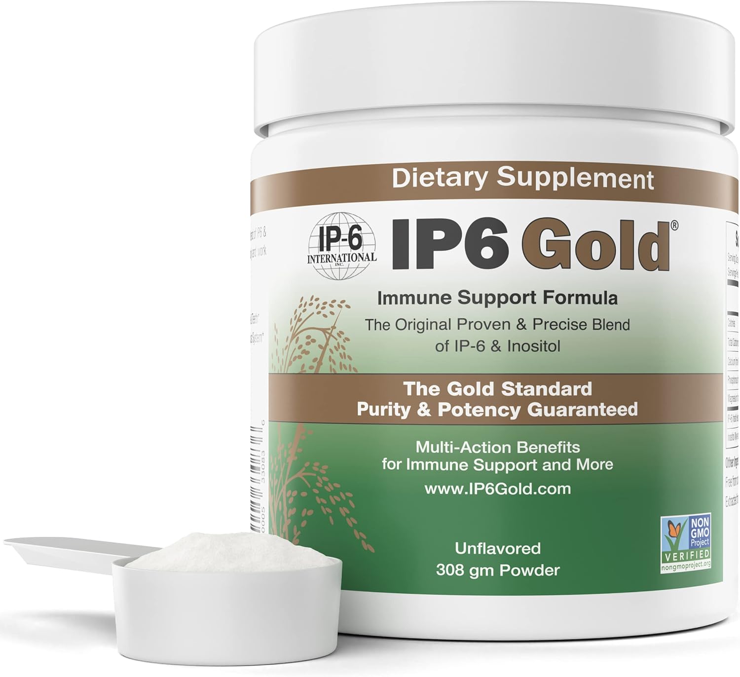 IP6 Gold Unflavored Powder - Pure Inositol Hexaphosphate Supplement