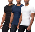 DEVOPS 3 Pack Men's Cool Dry Compression Shirts - Athletic Baselayer