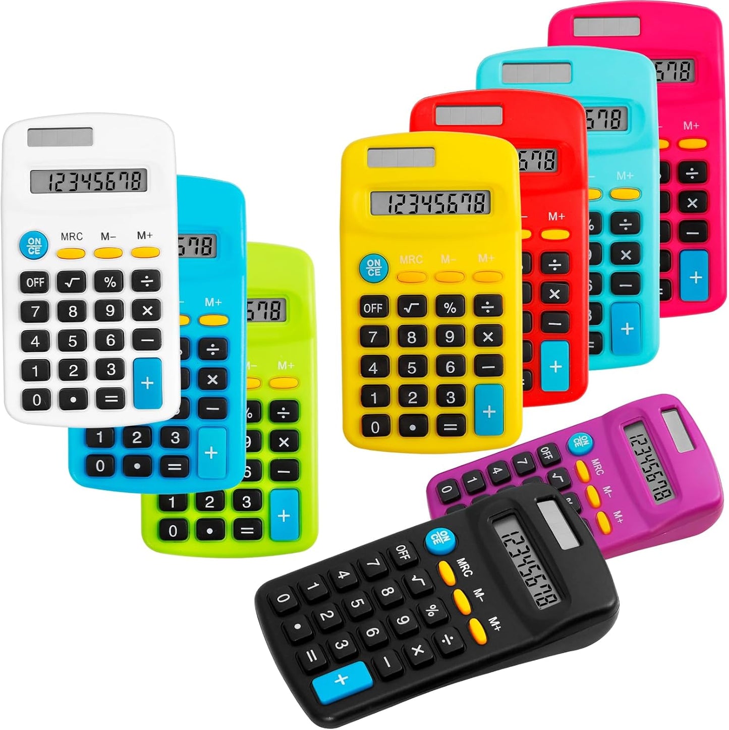 Portable Solar Mini Calculator Set for Easy Calculations