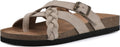 WHITE MOUNTAIN Women's Harrington Sandal with Comfort-Molded Footbed