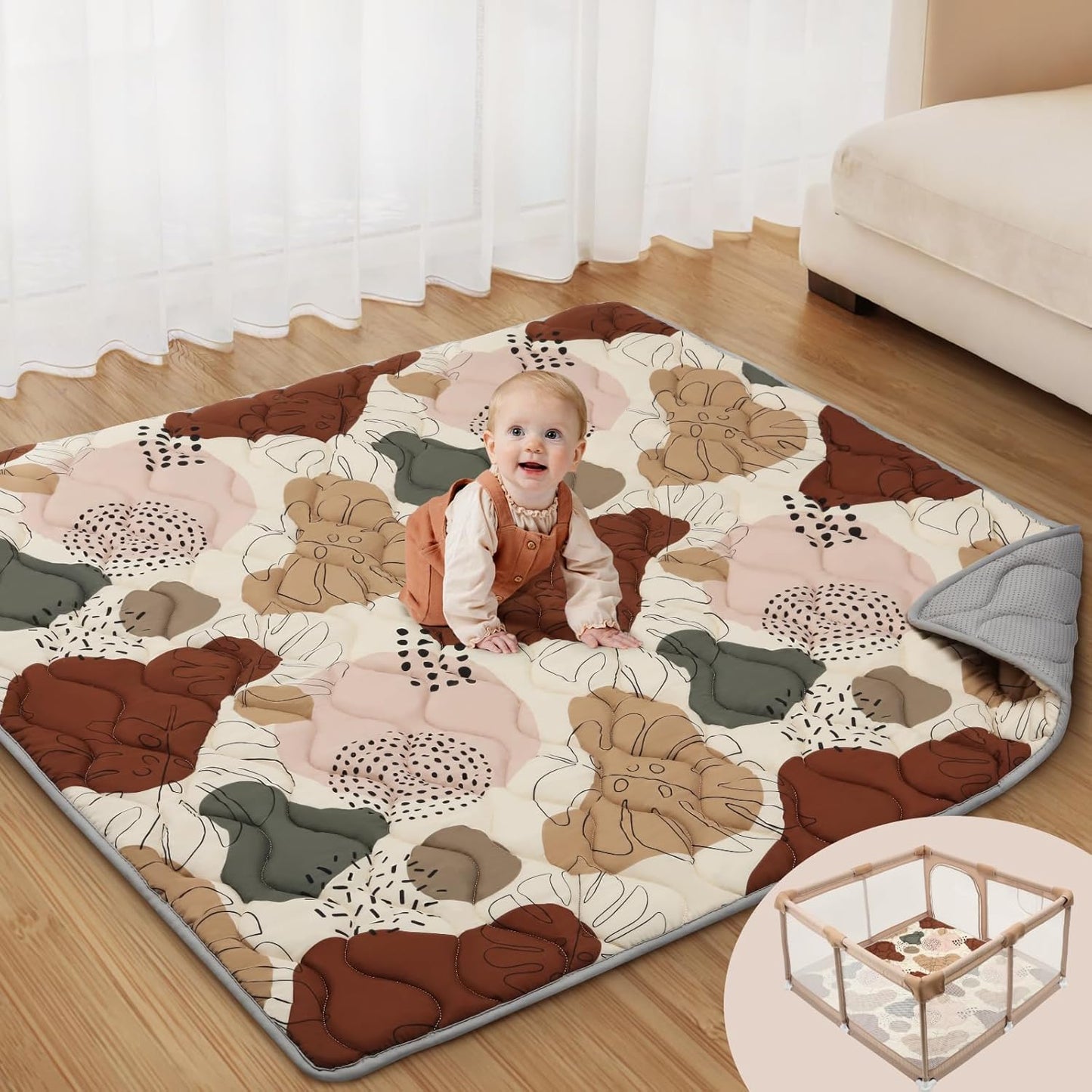 Thicken Soft Baby Play Mat - Blissful Diary