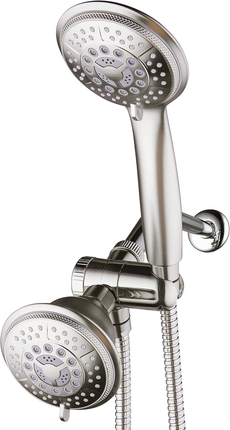 California High Pressure 24-setting Handheld & Rain Shower Head