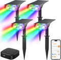Linkind Smart Solar Lights Outdoor SL5 with Hub - Color Changing