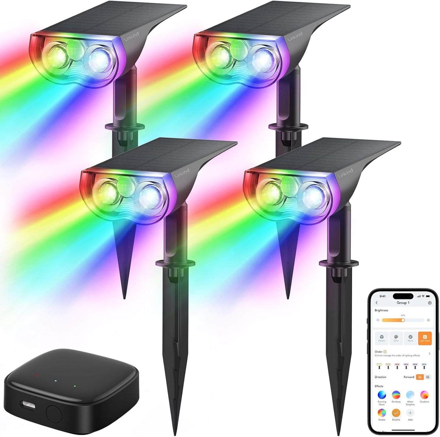 Linkind Smart Solar Lights Outdoor SL5 with Motion Sensor Control