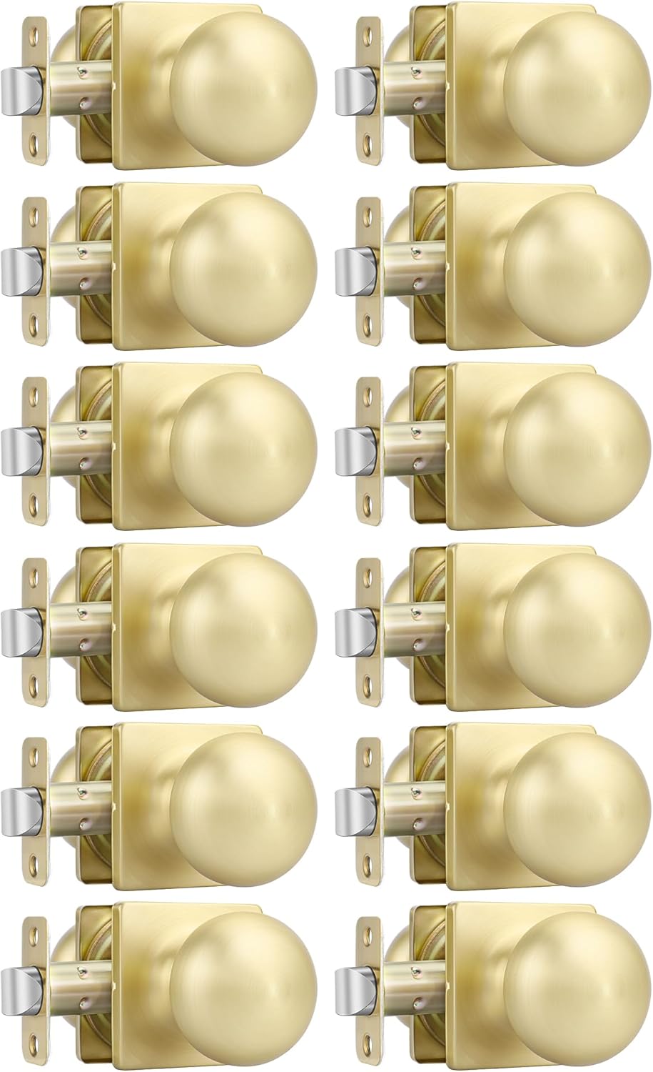 Elegant Gold Passage Door Knobs for Modern Home Decor