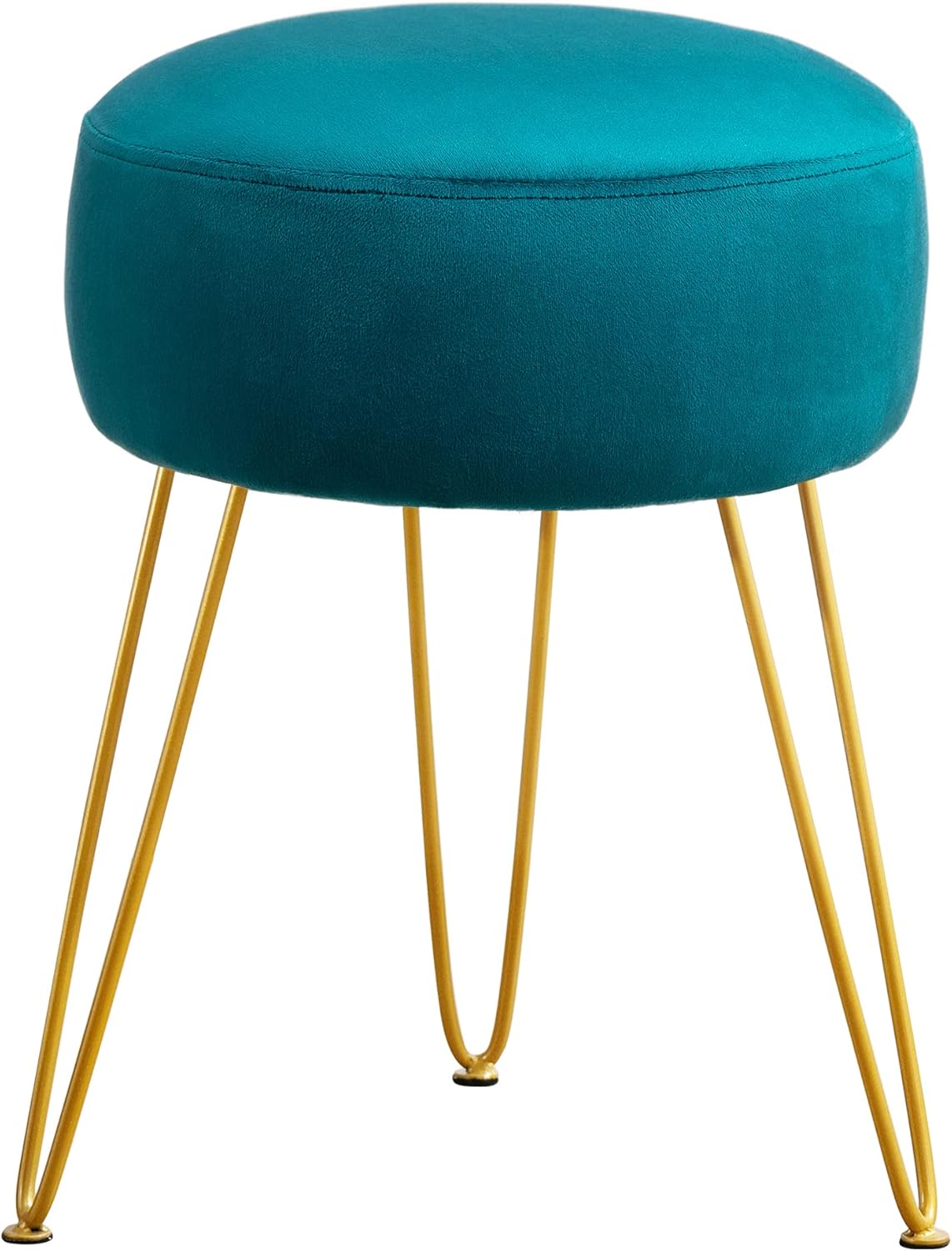 LUE BONA Teal Vanity Stool for Makeup Room and Living Spaces