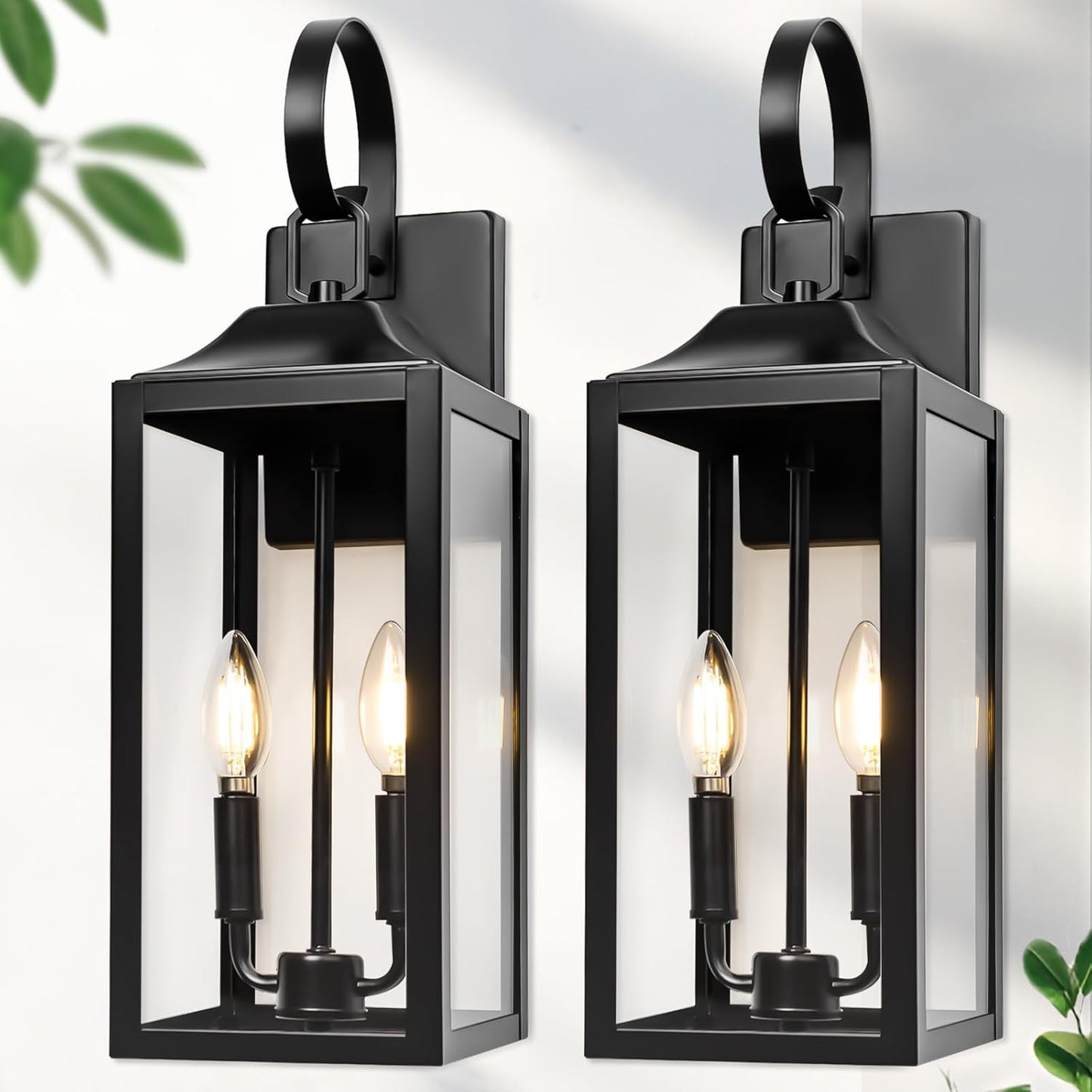 19 Inch Large Outdoor Wall Light - Modern Porch Lighting Fixture
