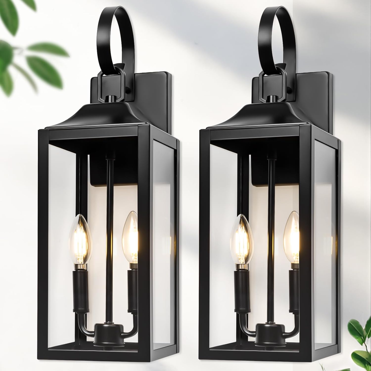19 Inch Large Outdoor Wall Light - Modern Porch Lighting Fixture