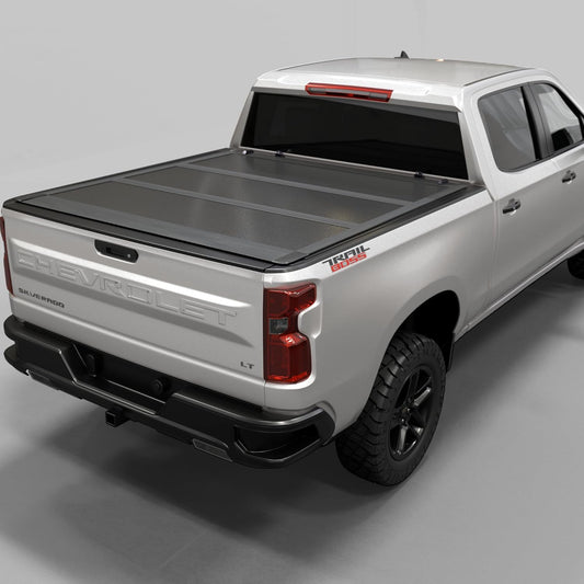 Low Profile Hard Folding Truck Bed Tonneau Cover for Chevy/GMC