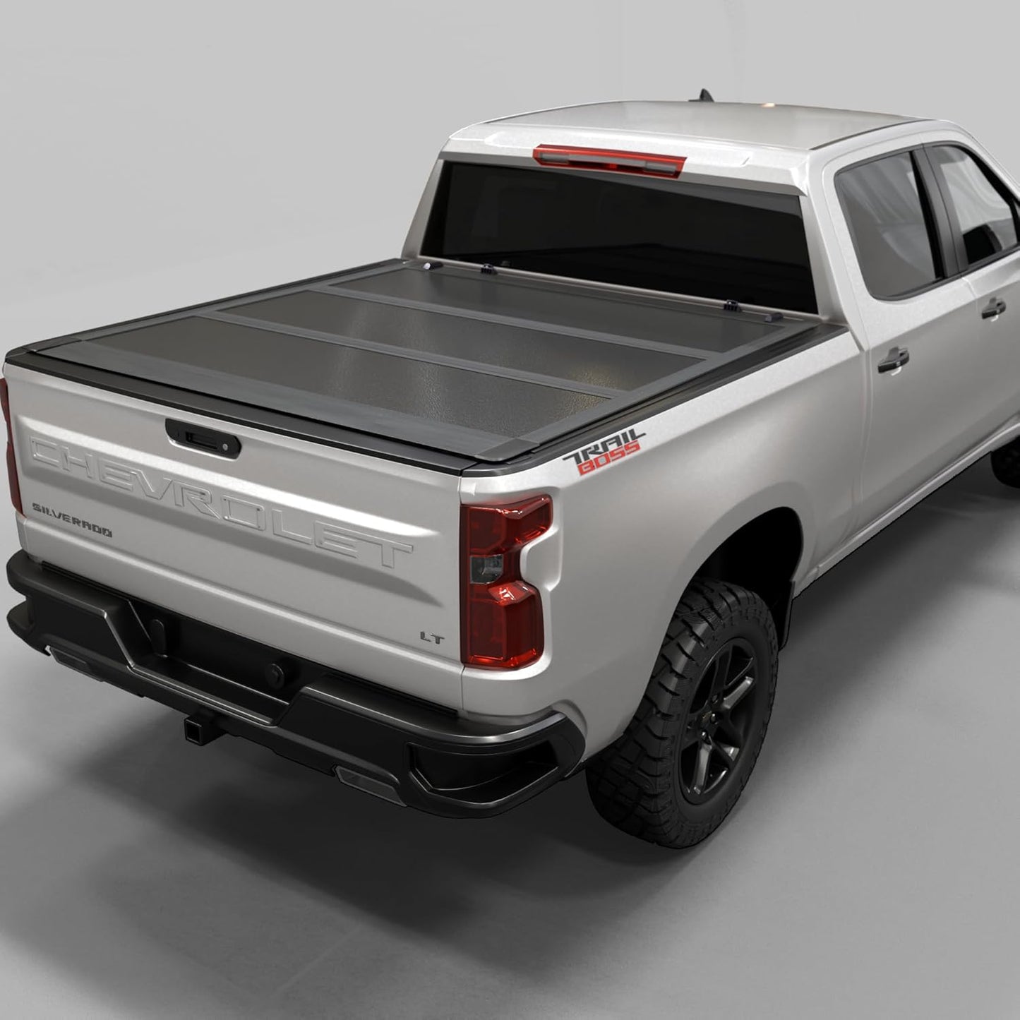 Low Profile Hard Folding Truck Bed Tonneau Cover for Chevy/GMC
