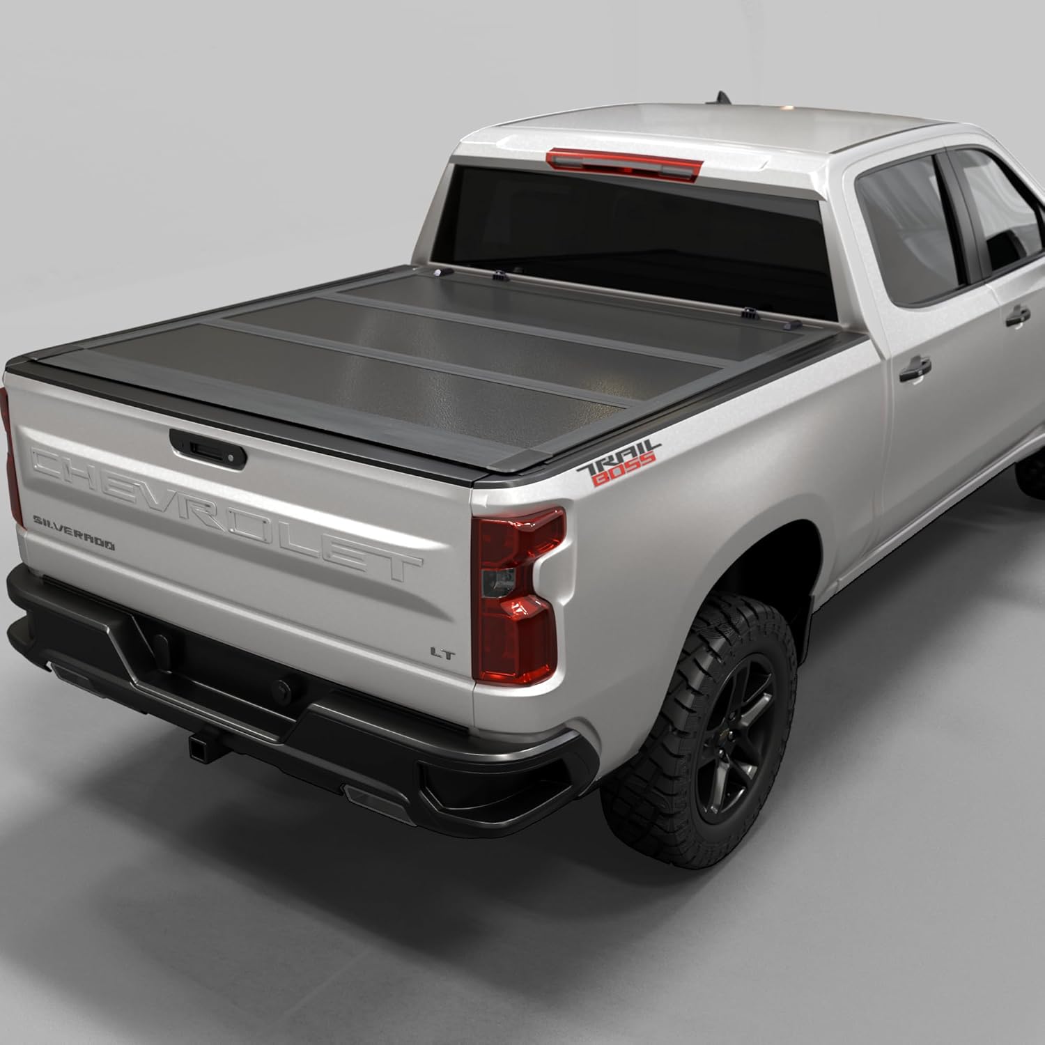 Low Profile Hard Folding Truck Bed Tonneau Cover for Chevy/GMC