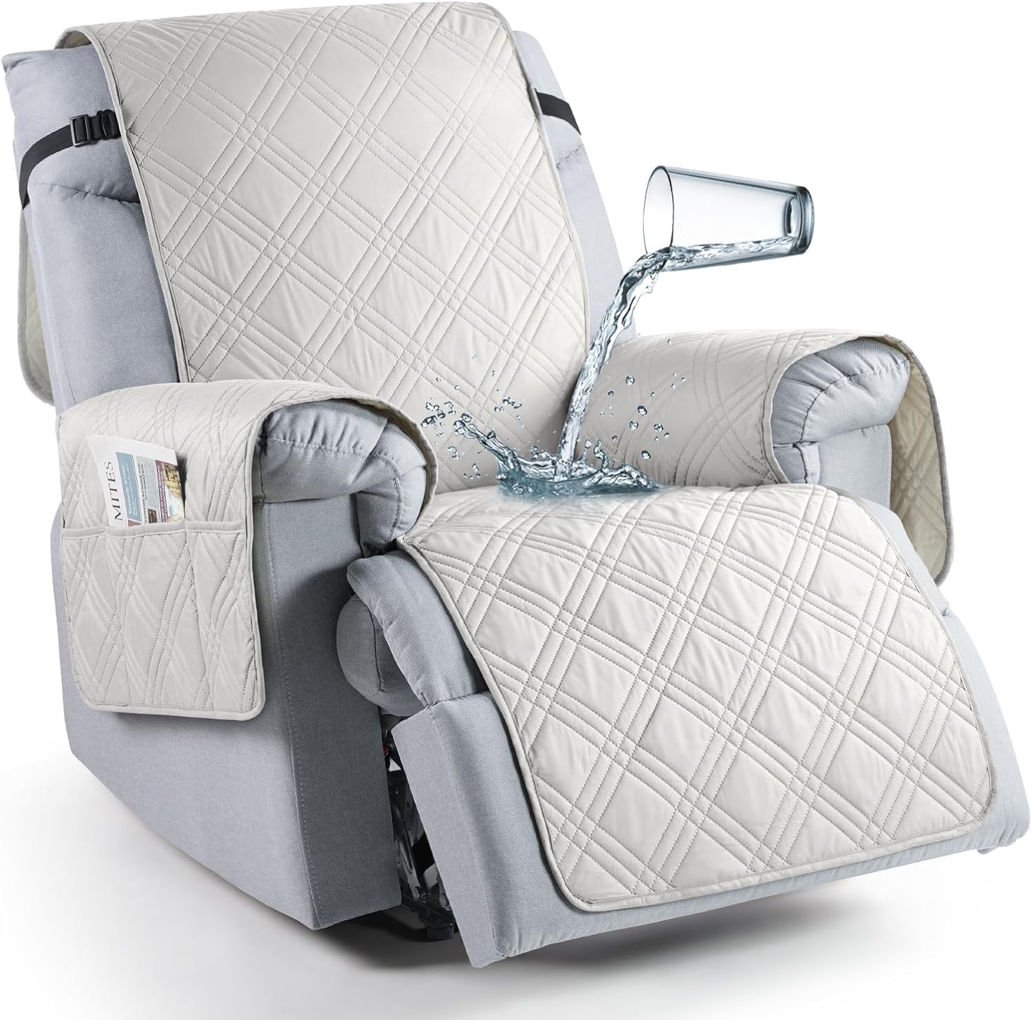 TAOCOCO Waterproof Recliner Chair Cover for Pets and Kids