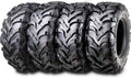 WANDA Set of 4 ATV/UTV Tires 24x8-12 & 24x9-11 - Durable Traction