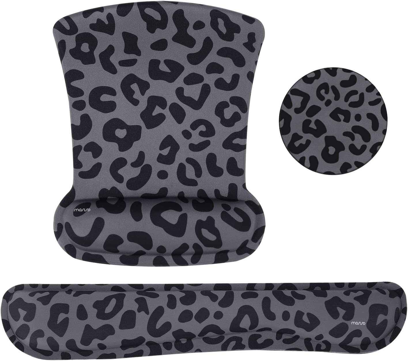 MOSISO Leopard Ergonomic Wrist Rest Set