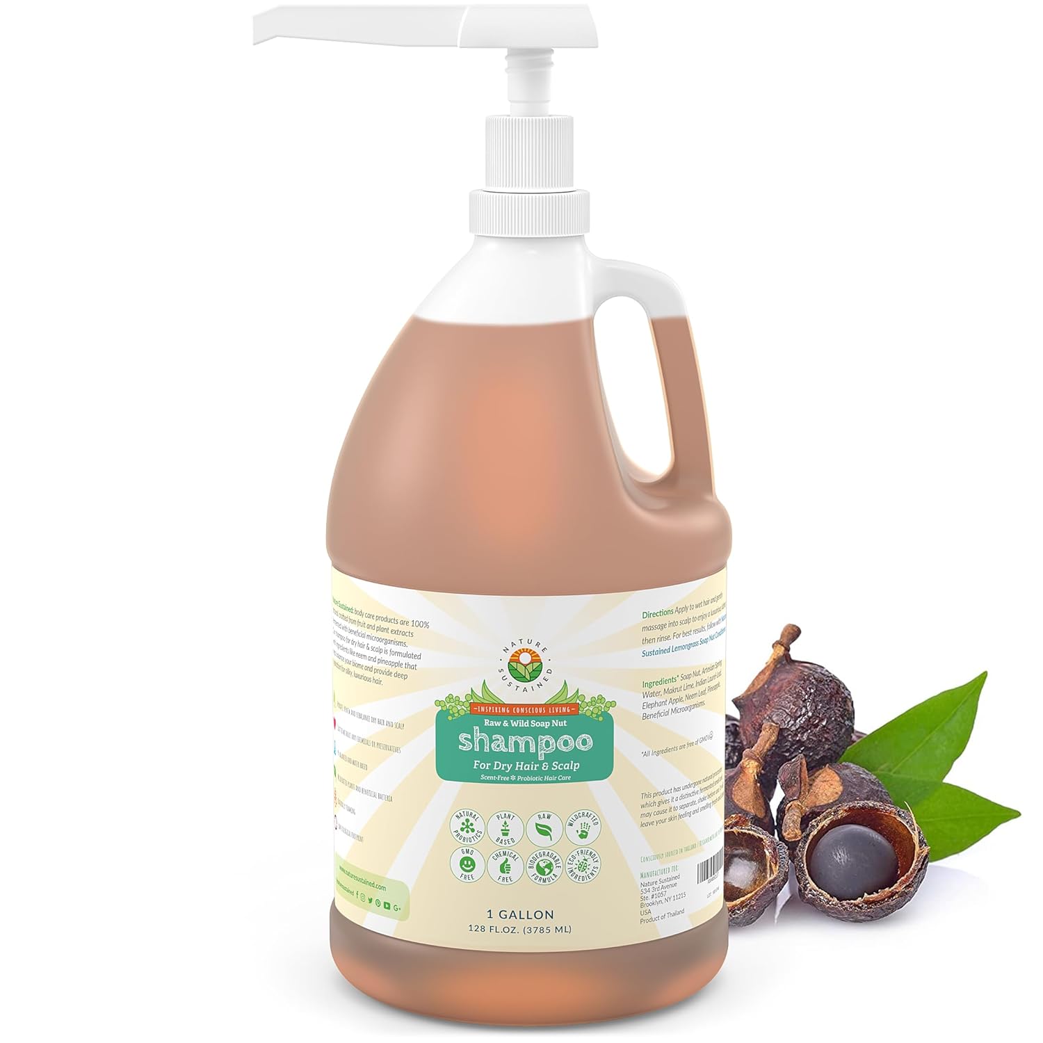Natural Shampoo for Dry Hair & Scalp - Organic Hydrating Formula