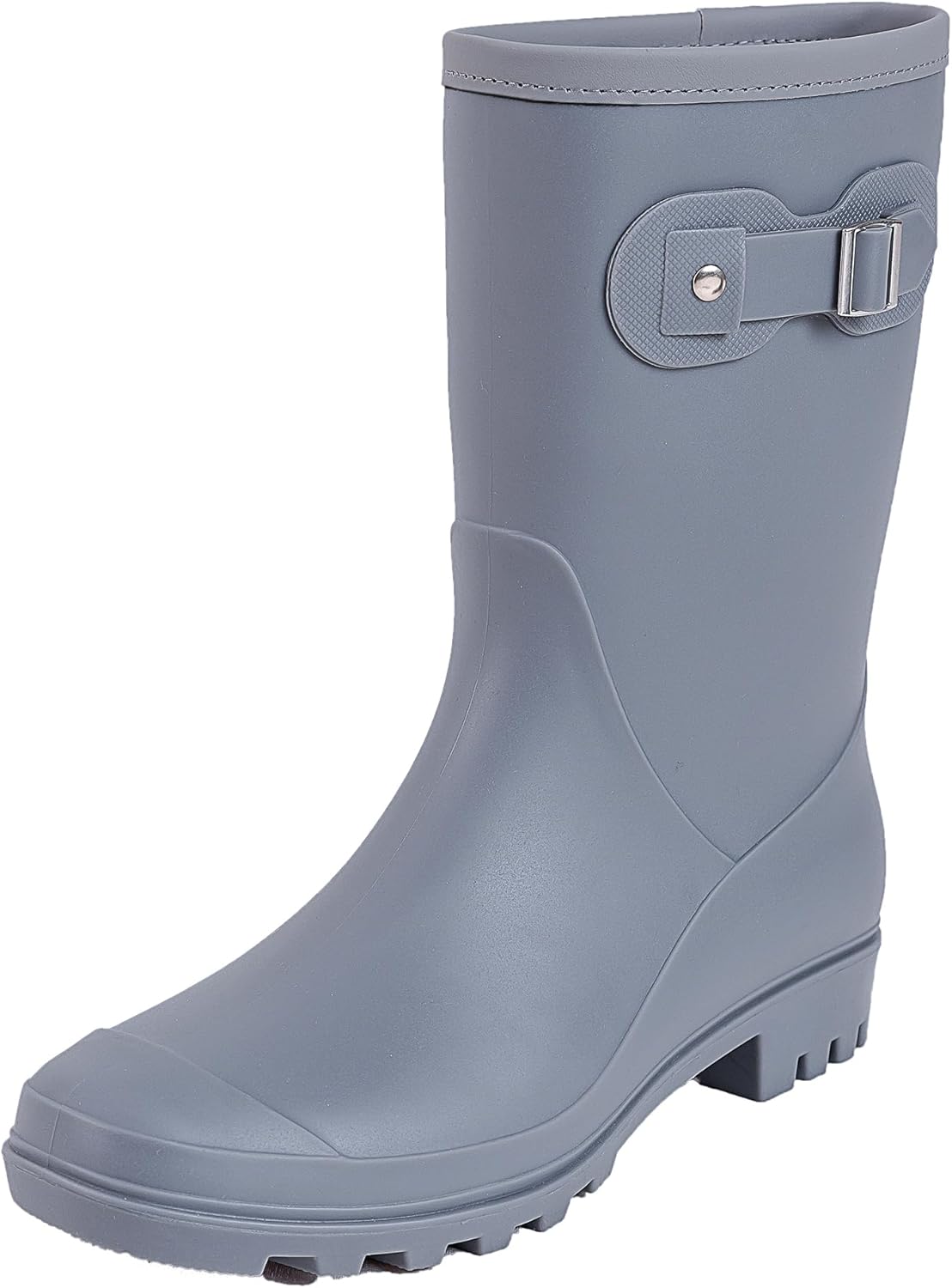 Women's Mid Calf Rain Boots Waterproof Fashion Garden Shoes