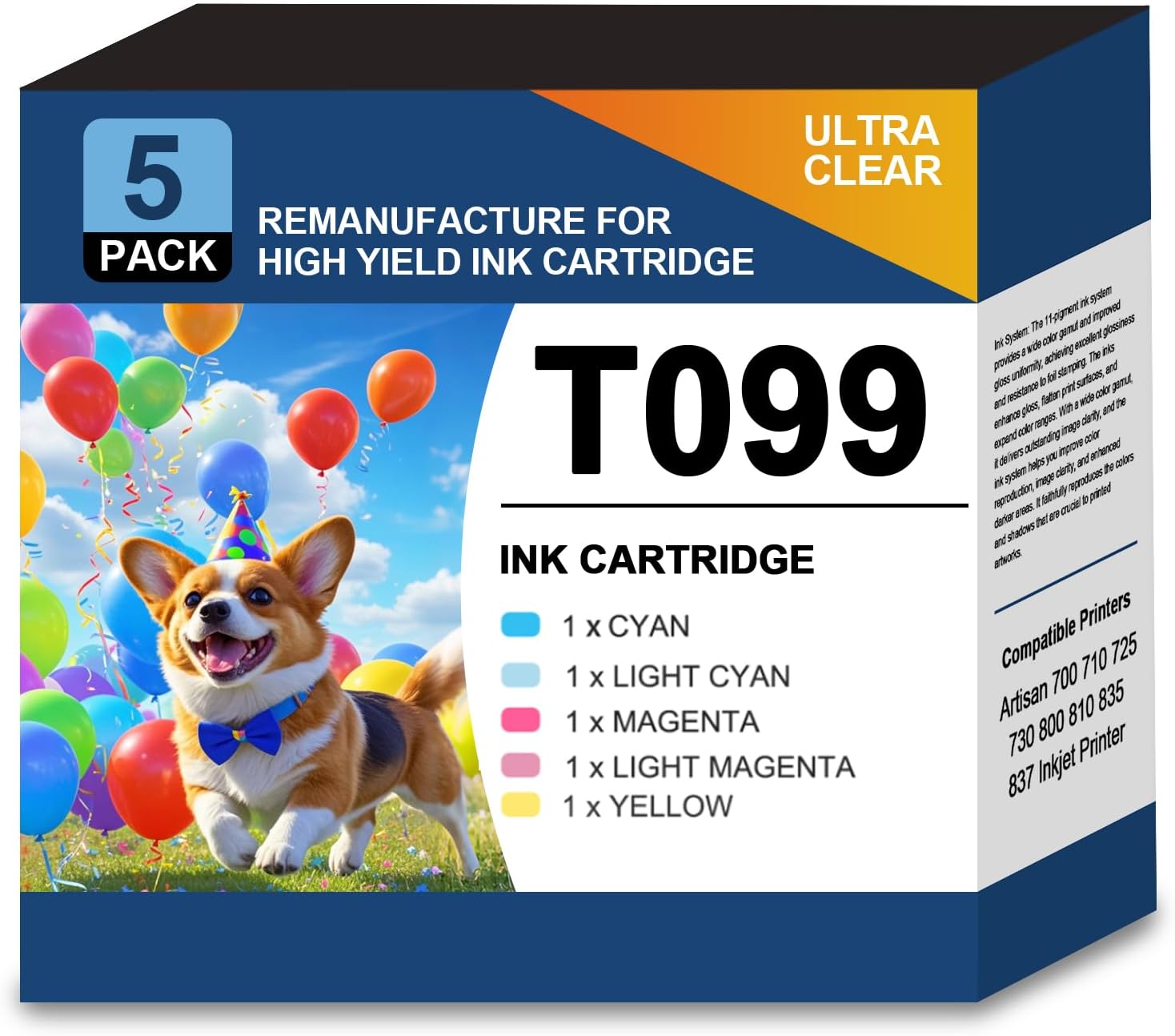 99 T99 T099 Ink Cartridge Combo Pack for Artisan Printers
