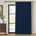 Thermal Sliding Door Curtains 100% Blackout - Extra Wide Panel