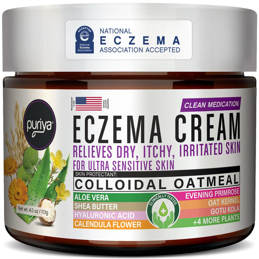 Puriya 5-in-1 Eczema Cream for Kids and Adults Relief