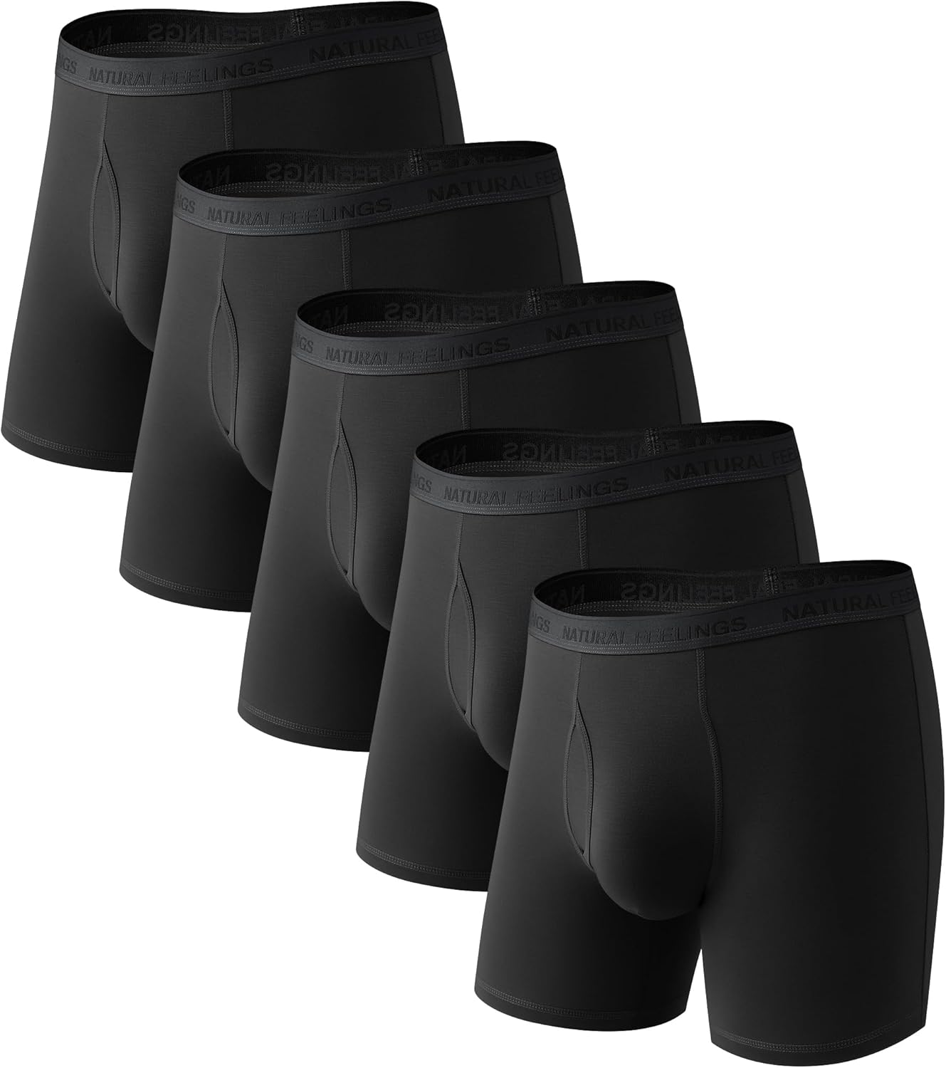Natural Feelings Men's Bamboo Boxer Briefs for Ultimate Comfort