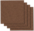 Cork Tiles Bulletin Board Panels 12 in x 12 in Pack - Dark Brown