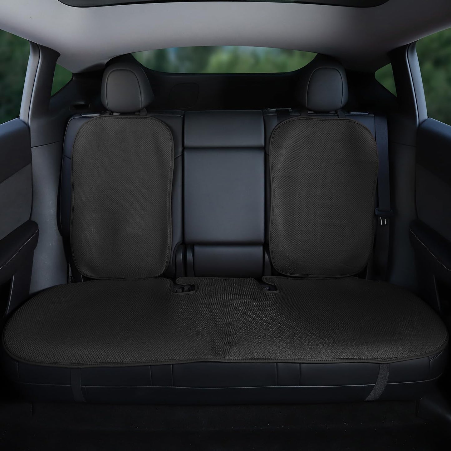 Custom Fit Rear Car Seat Covers for Tesla Model Y 2020-2025
