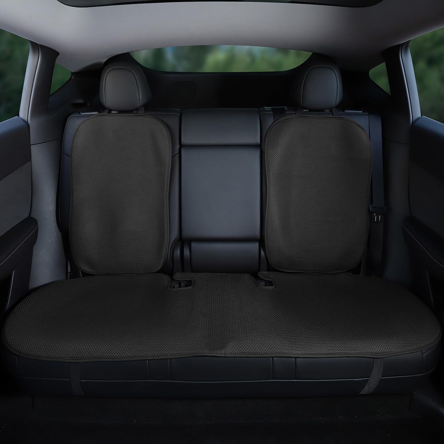 Custom Fit Rear Car Seat Covers for Tesla Model Y 2020-2025