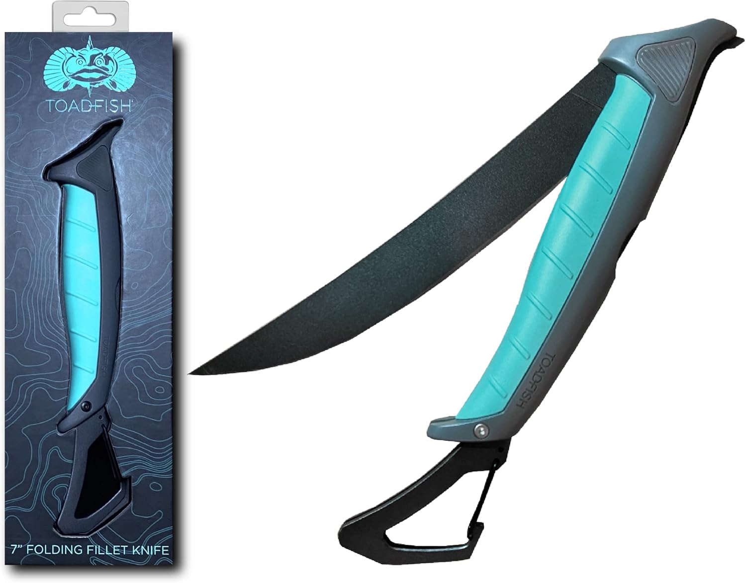 Toadfish Stowaway Fillet Knife with Razor Sharp Stainless Blade