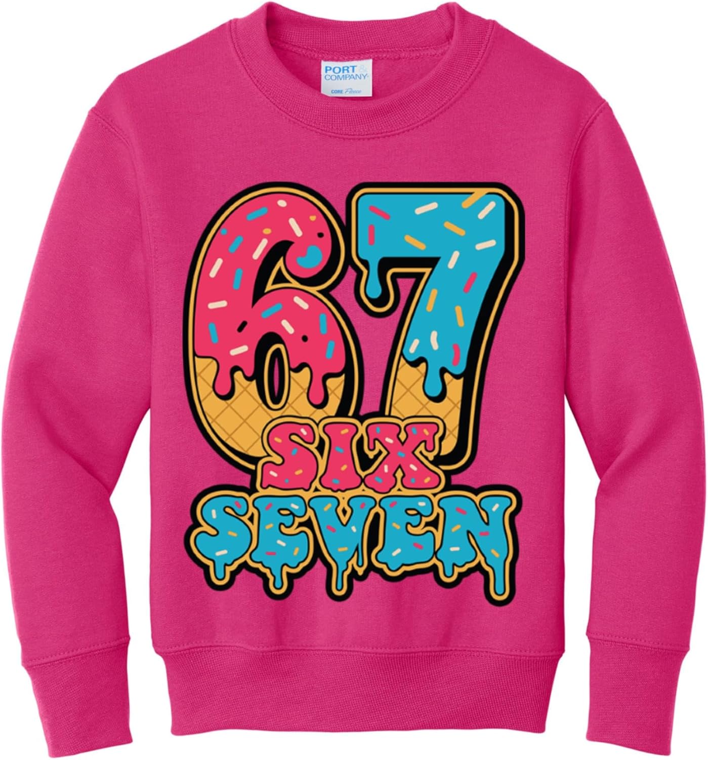 Funny Christmas Sweater for Kids - Ugly Santa Crewneck Sweatshirt