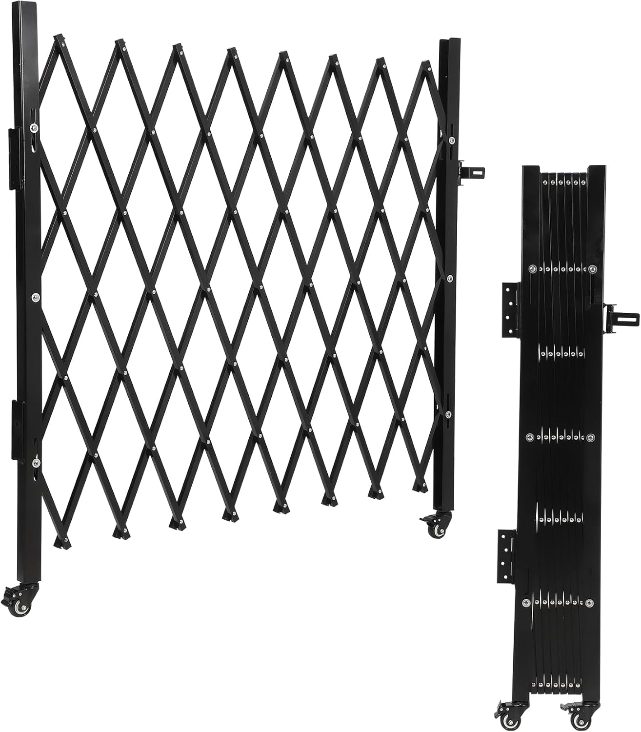 Single Folding Security Gate for Driveway and Home Use