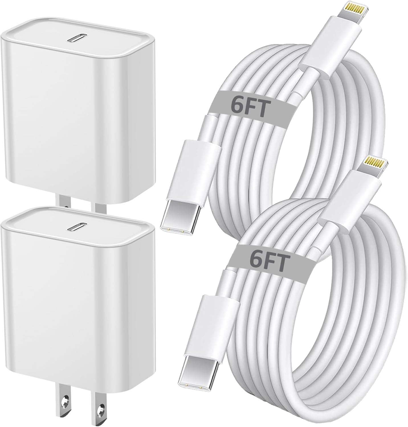 Fast Charge 2Pack PD iPhone Charger Set