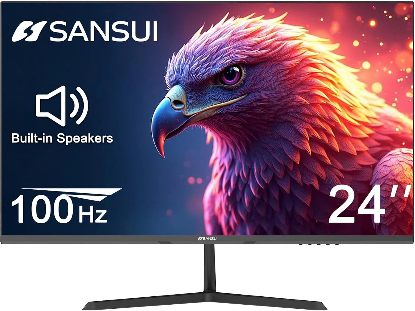 SANSUI 24 100Hz IPS Monitor: Crystal Clear Display