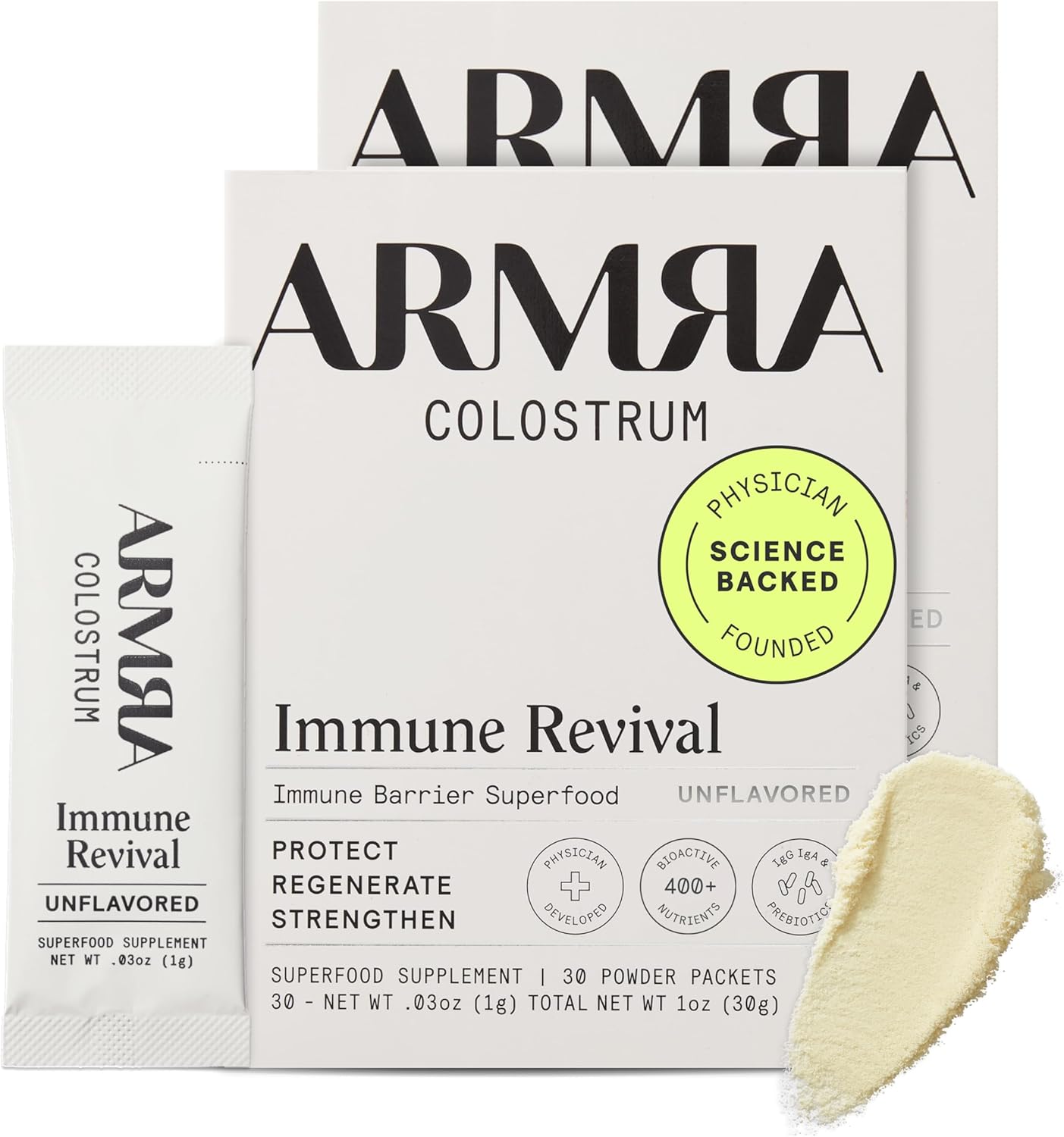 ARMRA Colostrum Powder for Gut Health, Skin, and Immunity