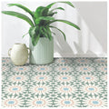 Peel and Stick Floor Tile 40 PCS 7.87in x 7.87in - Waterproof Floral