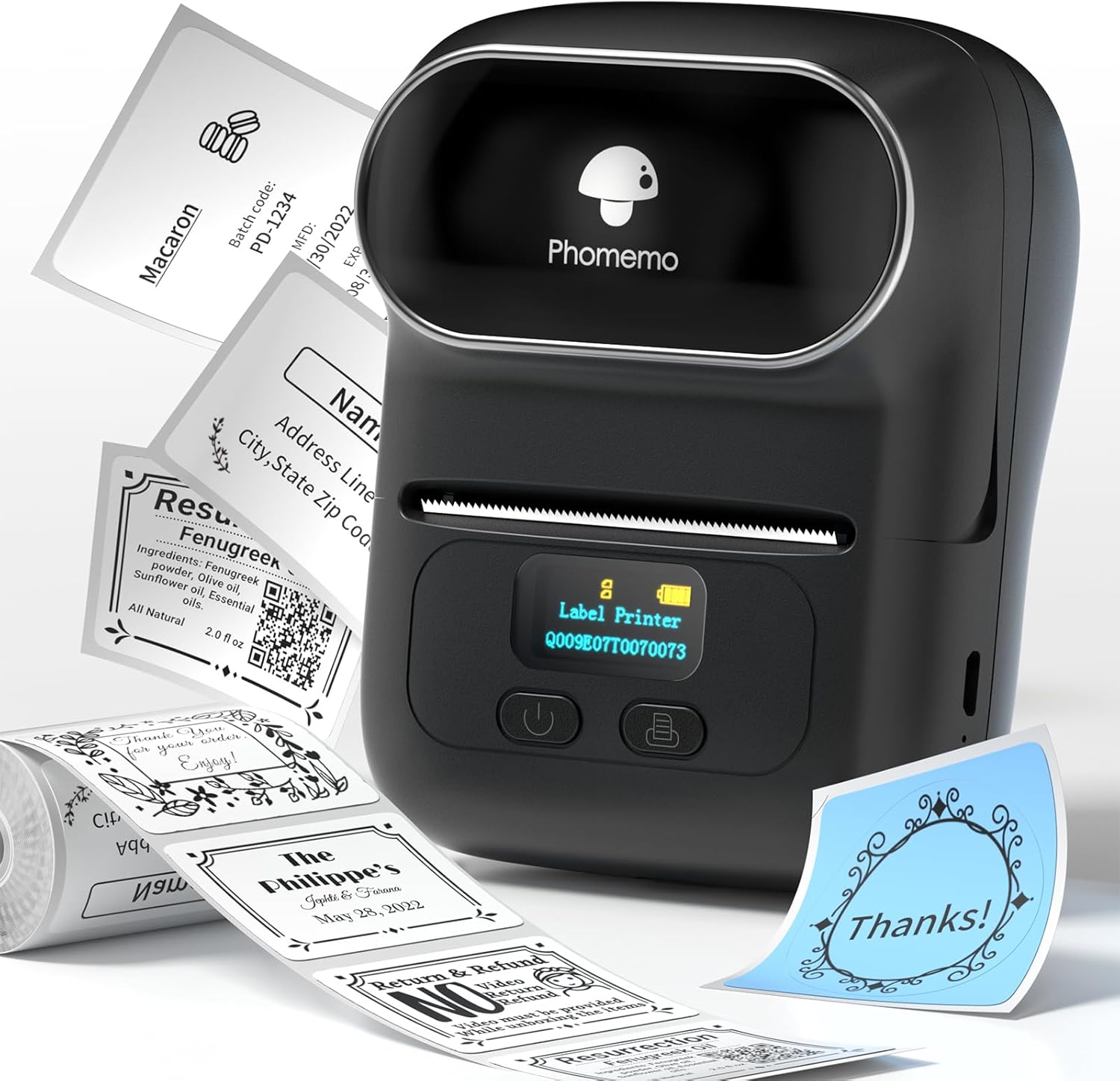 Phomemo M110 Bluetooth Label Maker - Portable Printing Power