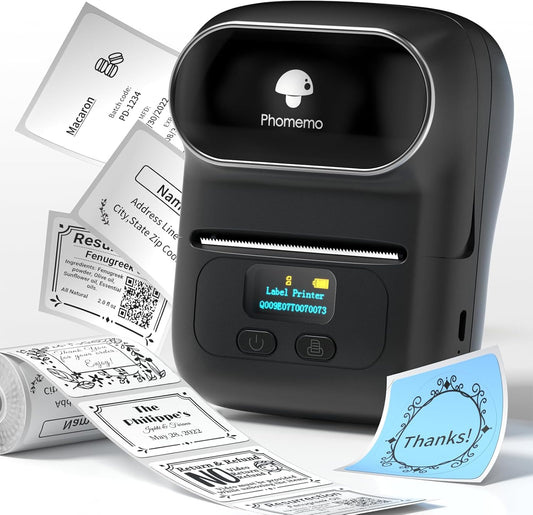 Phomemo M110 Bluetooth Label Maker - Portable Printing Power