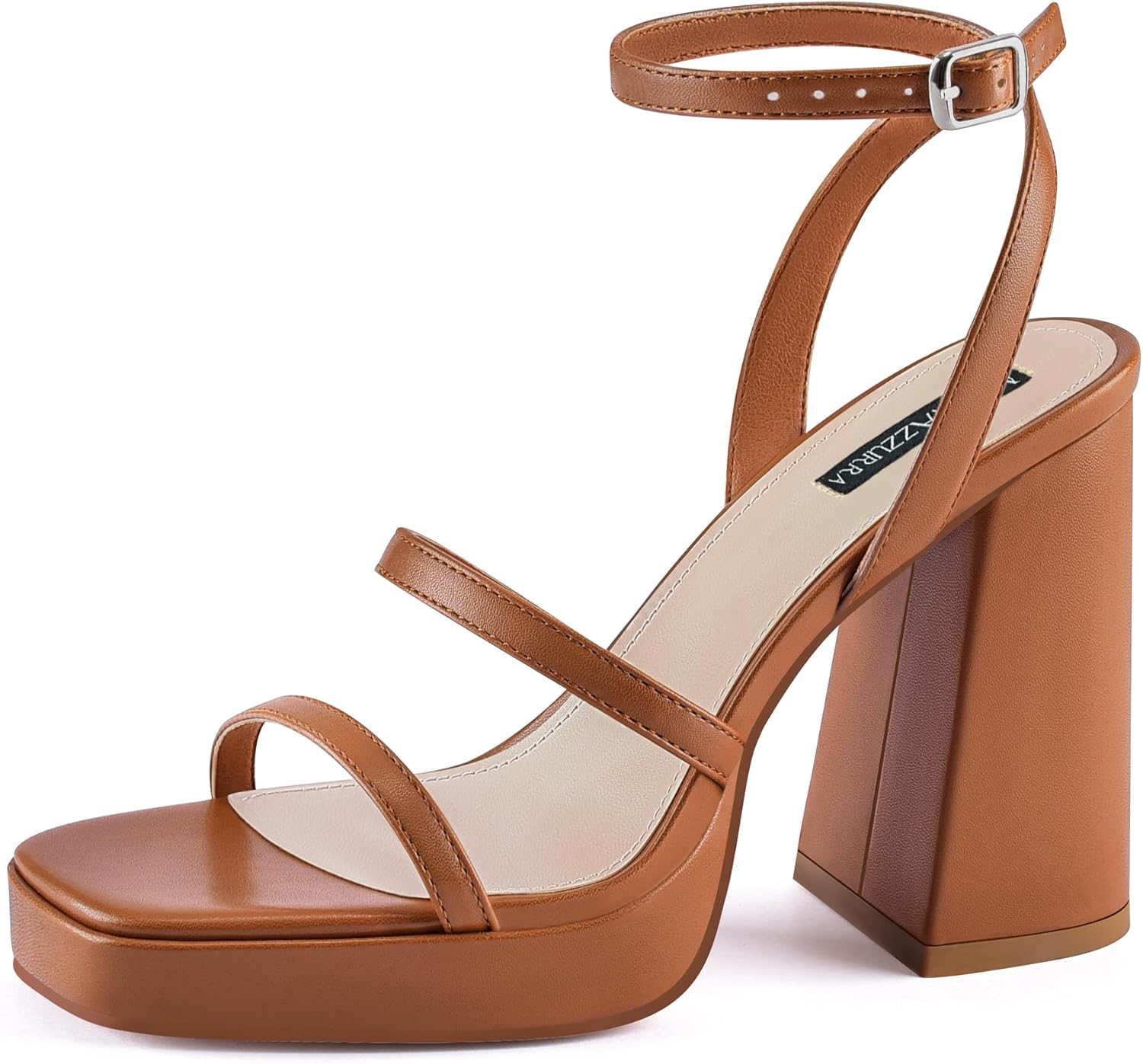 MIRAAZZURRA Platform Strappy Heel Sandals for Women Events